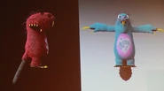 CGI models of Dark and Dave Beaver.
