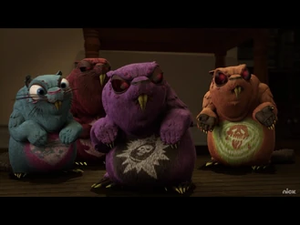 "Alright! We're going. Big bully!"