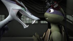 Karai hisses at Donnie