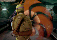 Donnie leaving like a boss tmnt