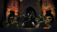 Leonardo and Raphael VS Shredder