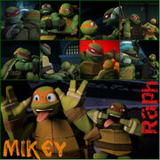 Tmnt raph and mikey collage by culinary alchemist-d6383v4