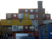 A container-based residential block in London.