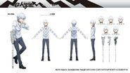 Accelerator's character design from the Toaru Kagaku no Accelerator collaboration with the MOBA mobile game Extraordinary Ones.