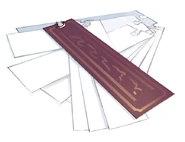 Design of Shorthands as they appear on Toaru Majutsu no Index Volume 10's back cover.