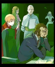 The members of Anti-Gremlin Alliance confused about Touma's actions