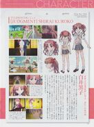 Shirai Kuroko's character profile for the Railgun S anime from the fourth BD/DVD booklet.