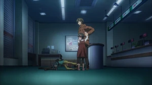 Kuroko touches Uiharu.