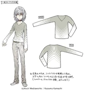 Character Design by Haimura Kiyotaka for New Testament Volume 3.