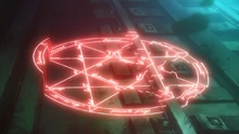 The protective magic circle.