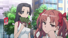 Kongou meet Kuroko sulking over meeting Mikoto.