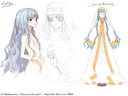 Character design by Haimura Kiyotaka for Volume 1.