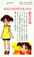 Hazayama Kana's character profile for the Railgun S anime from the second BD/DVD booklet.