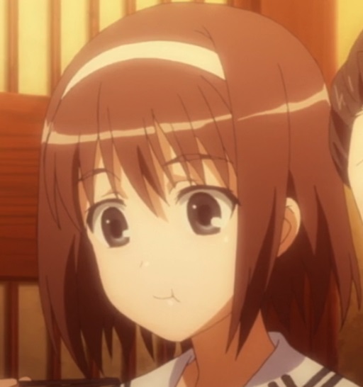 Premium AI Image | A anime girl with a headband on her shirt