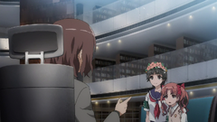 Librarian tells Uiharu and Kuroko about rumors of high level espers disappearing from Reformatory.