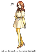 Mugino's character design for the 15th Light Novel Volume, by Kiyotaka Haimura.