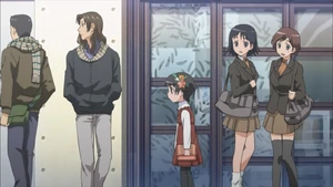 Uiharu's flowers attracts girls just as real flowers.