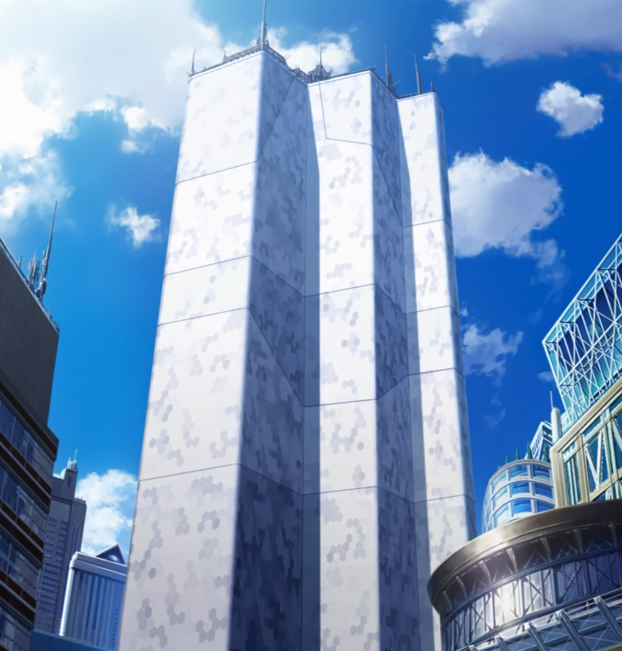 beautiful anime background of an office building | Stable Diffusion