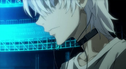 A snapshot of Accelerator's trailer debut, showing the scene of Accelerator arriving at the base of Endymion.