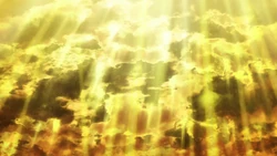 A golden sky, filled with Telesma and dyed in the colors of Heaven.