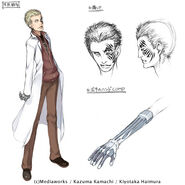 Design with his mechanical glove by Haimura Kiyotaka for Volume 12