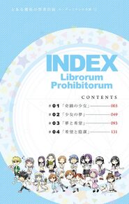 Toaru Majutsu no Index - Miracle of Endymion Manga Volume 1 Table of Contents