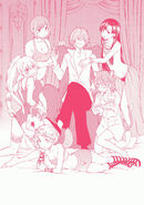 BLAU's dream.jpg (691 KB) Aogami Pierce (BLAU) in his dream. It is drawn by Fuyukawa Motoi and included in Railgun Volume 11.