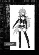 Shundan Kimi concept2.jpg (263 KB) Kimi's character design (without poncho) by Matsuryu, from Toaru Kagaku no Railgun Volume 15's bonus illustrations