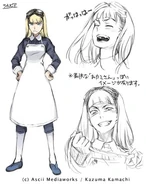 Sylvia.jpg (29 KB) Character design for Volume SS2, by Haimura Kiyotaka.