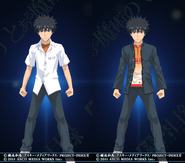 Kamijou Touma costume A (left) & B (right)