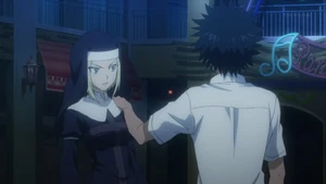 A tap on the shoulder: a small gesture that causes Lucia to go hostile.