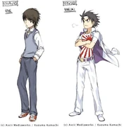 Left: Early design of Gunha that would eventually form the basis of Kakeru's design.