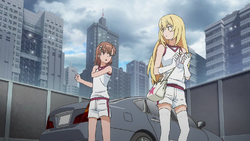 Accelerator in Toaru Kagaku no Railgun T Episode 10 : r