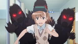 Misaka 19090 being chased by her Sisters