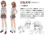 Toaru Kagaku no Railgun anime Character Design.