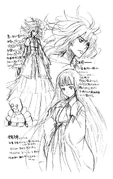 Sherry to Aisa to Golem (Chuuya).jpg (322 KB) Sketch for Sherry and Aisa for Toaru Majutsu no Index Manga Volume 07