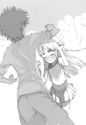 Touma is confused over the lack of biting from Index.