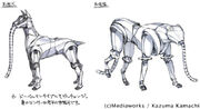 Design of Baba Yoshio's robot for Volume 15, by Kiyotaka Haimura.