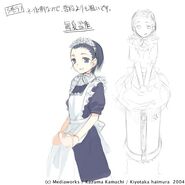 Maika 000.jpg (61 KB) Tsuchimikado Maika's professional and practical maid outfit by Haimura Kiyotaka for Volume 3
