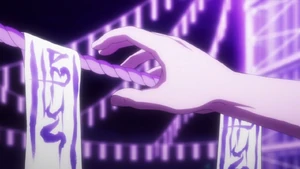 Touma arrives and interrupts the spell.