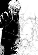 Kamachi Kazuma leaves behind an impression with this cut of Accelerator. When an important person of his is hurt, his true nature emerged. The once cheerful scene was changed and rattled by the illustration.