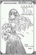 Index in a dress by Haimura Kiyotaka for the Index manga's 10th anniversary