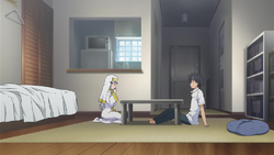 Index and Touma in the room