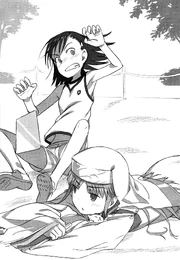 The two heroines meet once more to watch a certain high school boy.