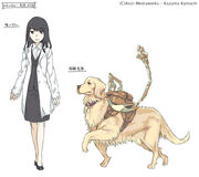 Kihara Yuiitsu and Kihara Noukan's character designs from Shinyaku Toaru Majutsu no Index Volume 14, by Haimura Kiyotaka.