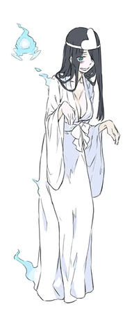 Maya, a ghost with the traditional Japanese appearance