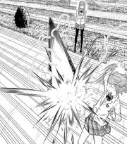 Mikoto's first Railgun - Railgun Ch132