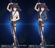 Kanzaki Kaori costume A (left) & B (right)