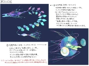 Shippel2.jpg (374 KB) Doppelganger's airship, second version artwork by Haimura Kiyotaka. The second image on the bottom right is an "acoustic form" that was referenced in the original plot but wasn't used in the final manga.