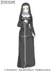 Character design by Kiyotaka Haimura of Orsola in her Roman Catholic Church habit for Volume 7